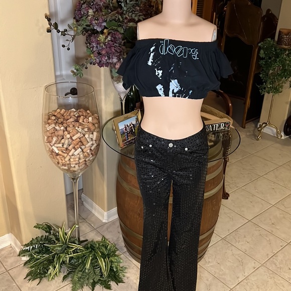 Z CavaRicci, black sequin stretch to fit pants in great condition 😍 - Picture 3 of 9